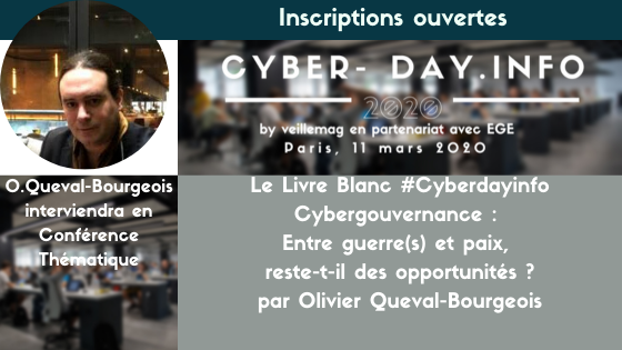 Olivier Queval-Bourgeois interviendra en conférence thématique. Venez échanger ensemble