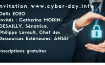 9h00/9h45. Défis 2020. Invités : Catherine MORIN-DESAILLY, Sénatrice. Philippe Lavault, Chef des Ressources Extérieures. ANSSI 