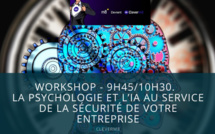 9h45/10h30.  La psychologie et l’IA au service de la sécurité de votre entreprise. @cleverM8